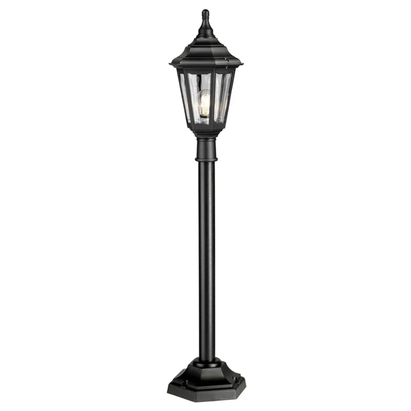 Zniżka Latarnia ogrodowa Elstead Lighting Kinsale KINSALE-PILLAR IP44 1xE27 Tworzywo Czarny