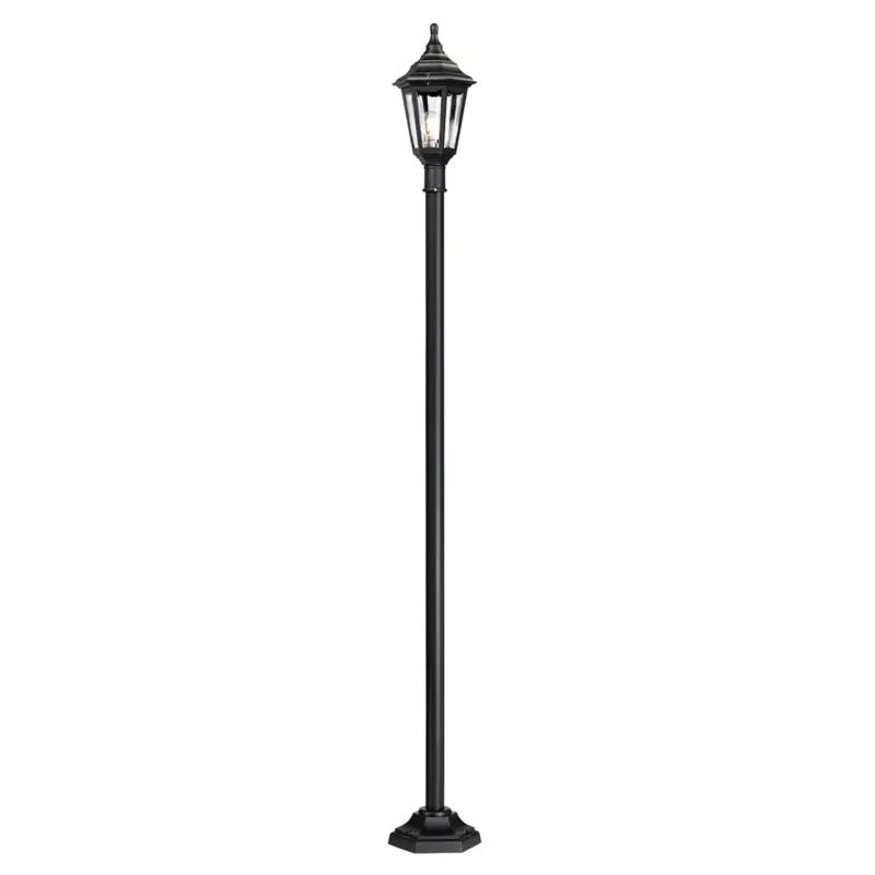 Cena promocyjna Latarnia ogrodowa Elstead Lighting Kinsale KINSALE-POST IP44 1xE27 Tworzywo Czarny
