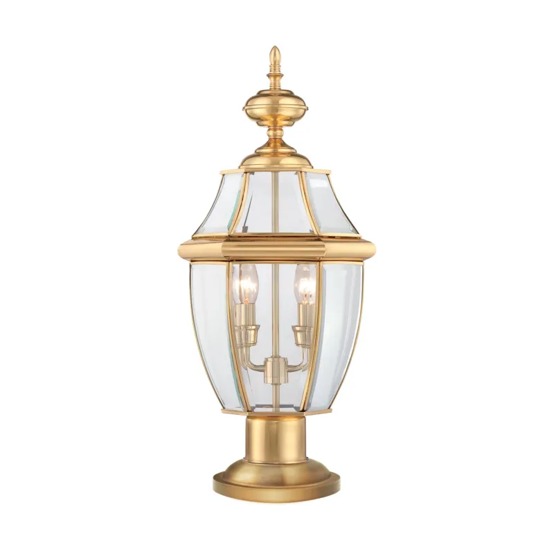 Tylko dziś Latarnia ogrodowa Elstead Lighting Newbury QZ-NEWBURY3-L-PB IP44 2xE14 Mosiądz Mosiądz