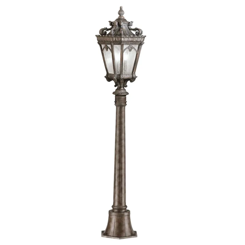 Bezpieczne zakupy Latarnia ogrodowa Elstead Lighting Tournai KL-TOURNAI4-M IP44 1xE27 Aluminium Brązowy
