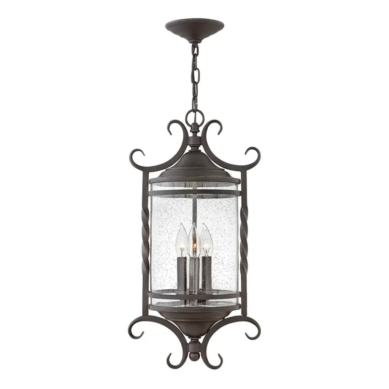 Latarnia wisząca Casa HK-CASA8 Elstead Lighting 3x40 W E14 Stara czerń Ekspresowa dostawa