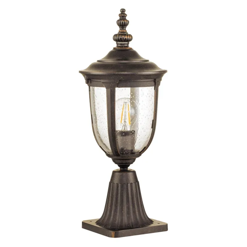 Mała latarnia cokołowa Cleveland CL3-S Elstead Lighting 1x60 W E27 Postarzany brąz Taniej