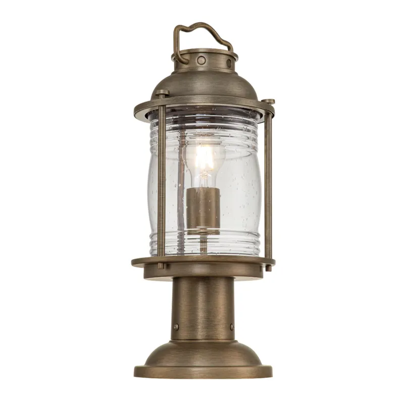 Do wyczerpania zapasów Średnia latarnia cokołowa Ashland Bay KL-ASHLANDBAY3-M-BU Elstead Lighting 1x60 W E27 Oksydowany brąz
