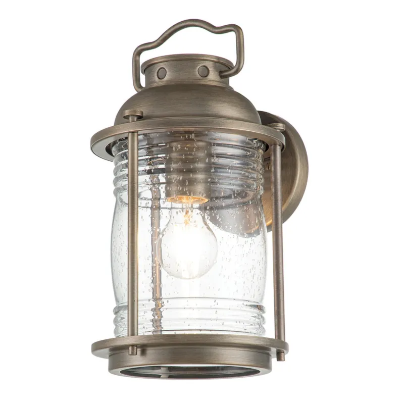 Zamów dziś Średnia latarnia naścienna Ashland Bay KL-ASHLANDBAY2-M-BU Elstead Lighting 1x60 W E27 Oksydowany brąz