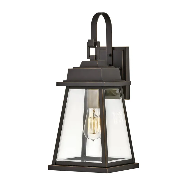 Zniżka Średnia latarnia naścienna Bainbridge HK-BAINBRIDGE-M-OZ Elstead Lighting 1x60 W E27 Olejowany brąz