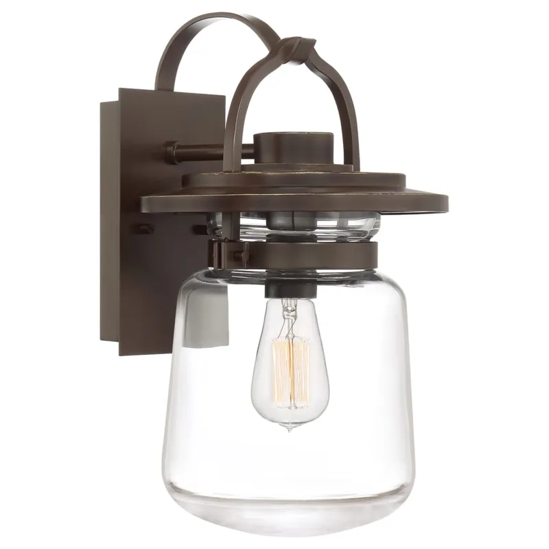Cena promocyjna Średnia latarnia naścienna Lasalle QN-LASALLE-M-WT Quintiesse 1x60 W E27 Zachodni Brąz