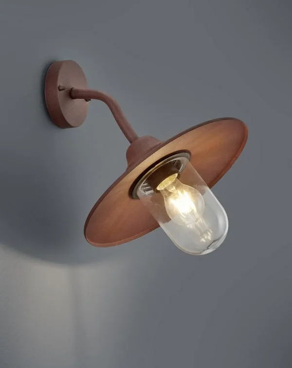 Zniżka Lampa elewacyjna Trio Brenta 201760124 IP44 1xE27 Aluminium Miedziany