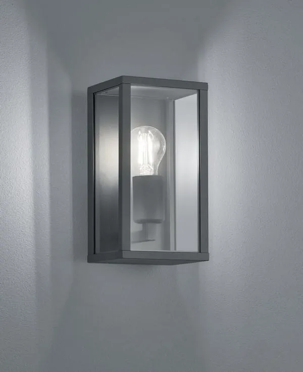 Lampa elewacyjna Trio Garonne 201860142 IP44 1xE27 Aluminium Szary Do wyczerpania zapasów