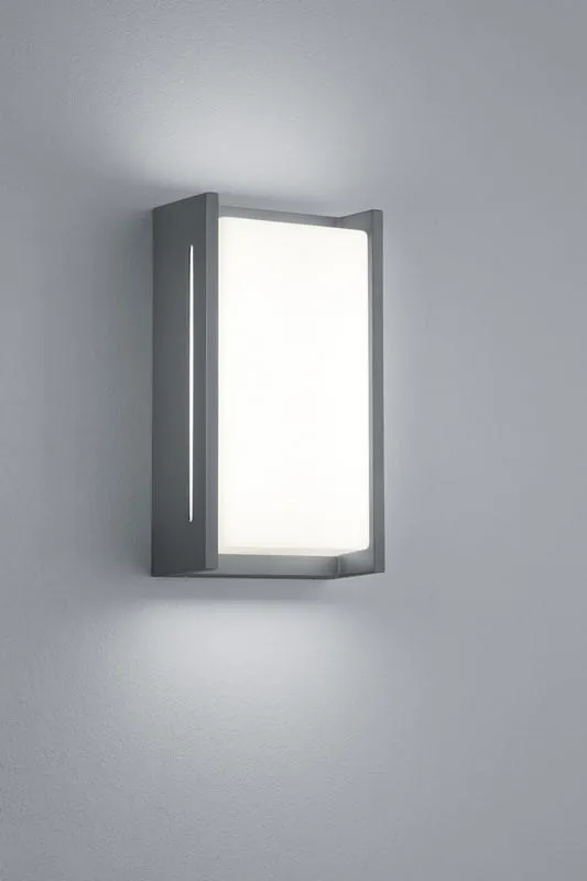 Premium Lampa elewacyjna Trio Indus 227360142 IP54 1xLED Aluminium Szary