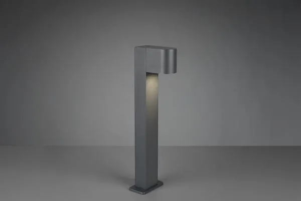 Słupek oświetleniowy Trio Roya 504260142 IP44 1xGU10 Aluminium Szary Super okazja