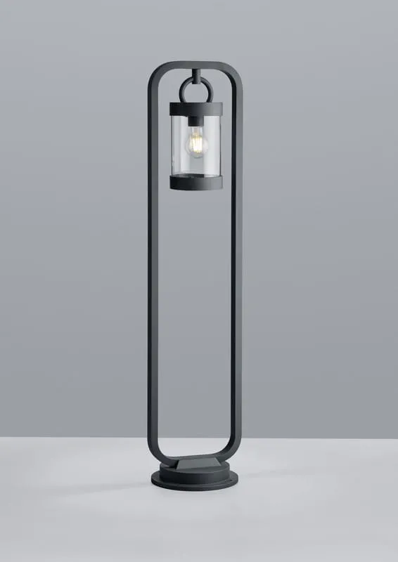 Słupek oświetleniowy Trio Sambesi 404160142 IP44 1xE27 Aluminium Szary Nowość