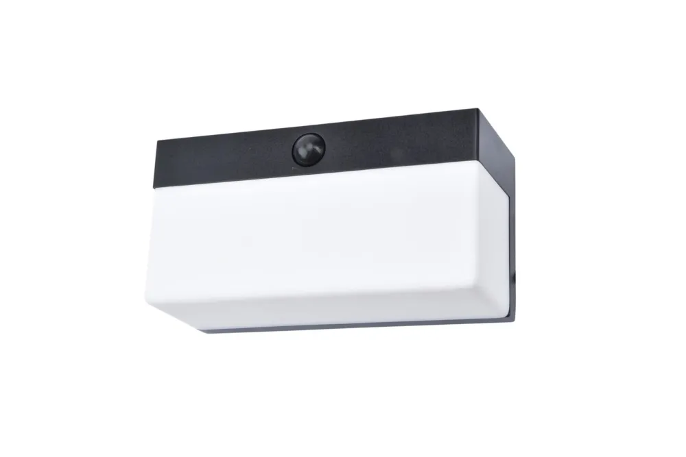 Lampa elewacyjna Lutec Fran Solar - Czujnik ruchu 6941502330 IP44 1xLED Tworzywo Czarny Łatwy zwrot