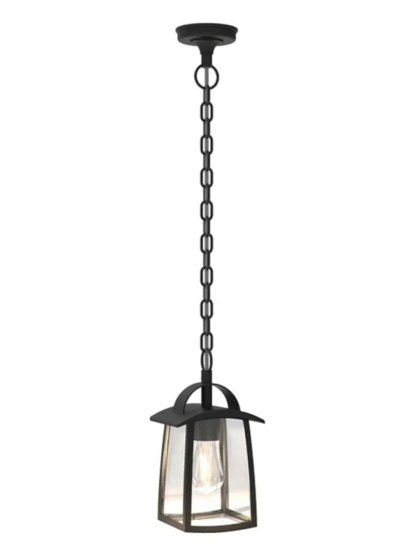 Lampa stropowa wisząca Lutec Kelsey 6273601012 IP44 1xE27 Aluminium Czarny Bestseller