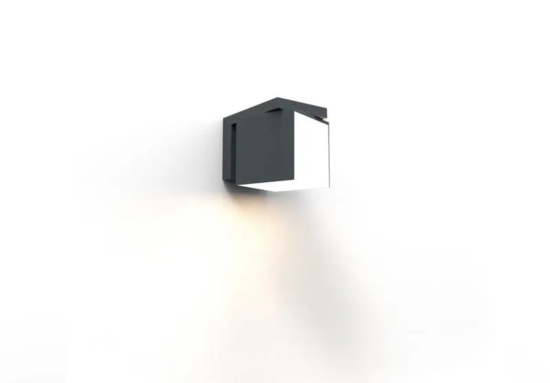 Okazja Lampa ścienna Kinkiet zewnętrzny LED Lutec Cuba 5193814118 IP54 1xLED Aluminium Szary