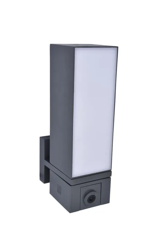 Lampa ścienna Kinkiet zewnętrzny LED Lutec Cuba Kamera 5193812118 IP44 1xLED Aluminium Szary Szybka wysyłka