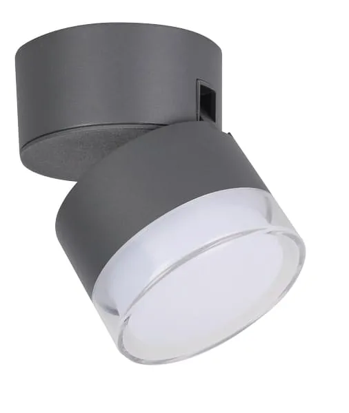 Lampa ścienna Kinkiet zewnętrzny LED Lutec Dropsi 5010901118 IP44 1xLED Aluminium Szary Oferta limitowana