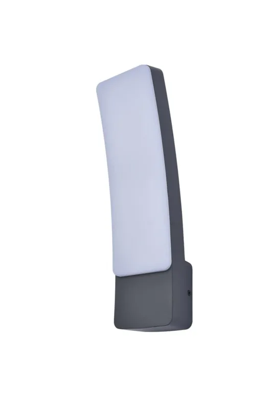 Darmowy zwrot Lampa ścienna Kinkiet zewnętrzny LED Lutec Kira 5288909118 IP54 1xLED Aluminium Szary