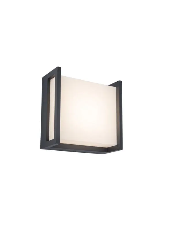 Darmowy zwrot Lampa ścienna Kinkiet zewnętrzny LED Lutec Qubo 5195401118 IP54 1xLED Aluminium Szary