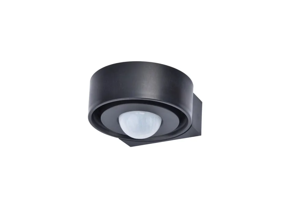 Lampa ścienna Kinkiet zewnętrzny z czujnikiem Lutec Dawny 9760002330 IP44 0x Tworzywo Czarny Bezpieczne zakupy