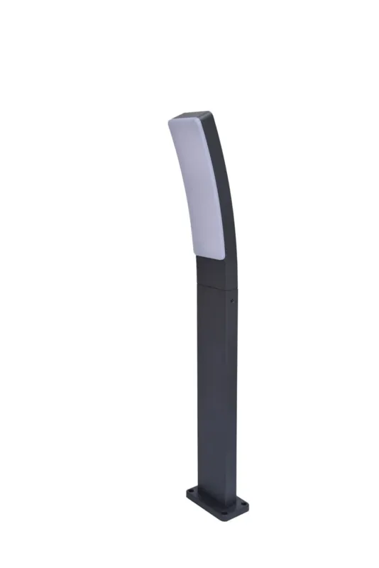 Słupek oświetleniowy Lutec Kira 7288906118 IP54 1xLED Aluminium Szary Wybór klientów