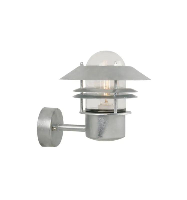 Bezpieczna płatność Lampa Ścienna BLOKHUS 25011031 Nordlux E27 60W Srebrny