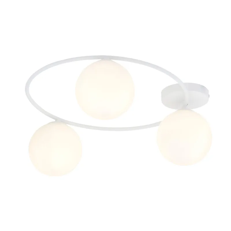 Nowość Lampa sufitowa Emibig Sopra 3 biała z białym kloszem 3×E14