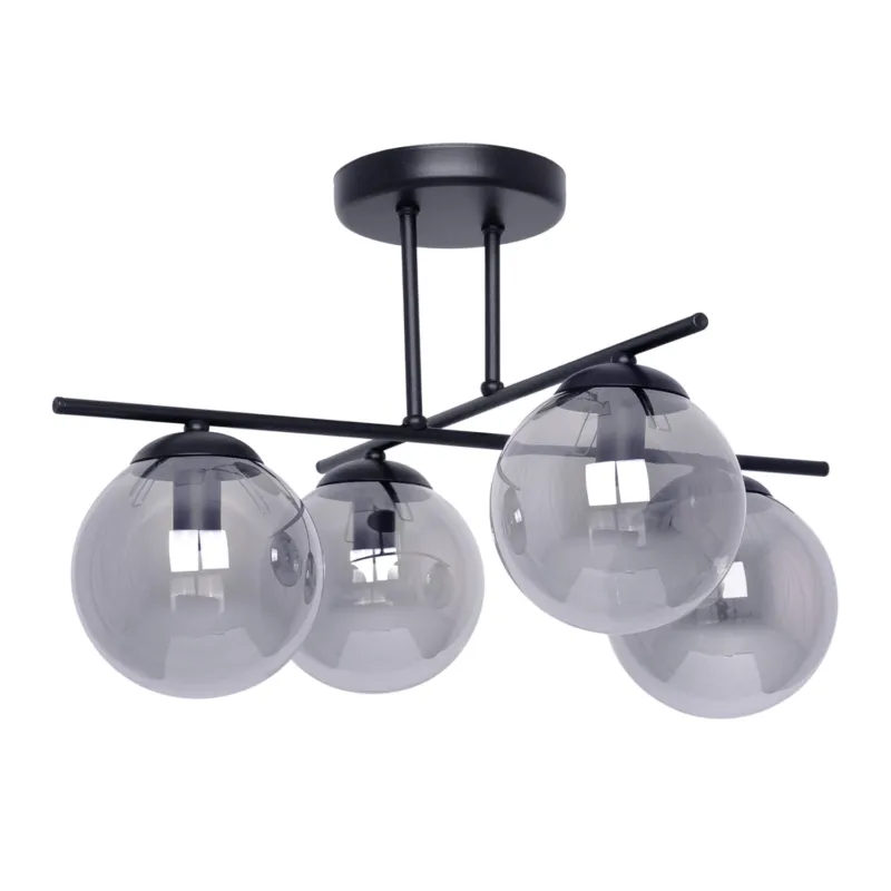 Lampa sufitowa GAMMA K-5166 Grafitowy, czarny 4 źr., E14, 10W LED - Kaja Bezpieczna płatność