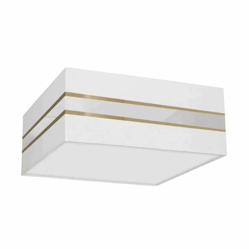 Bezpieczna płatność Lampa Sufitowa Kwadrat Ultimo White 3Xe27 Milagro