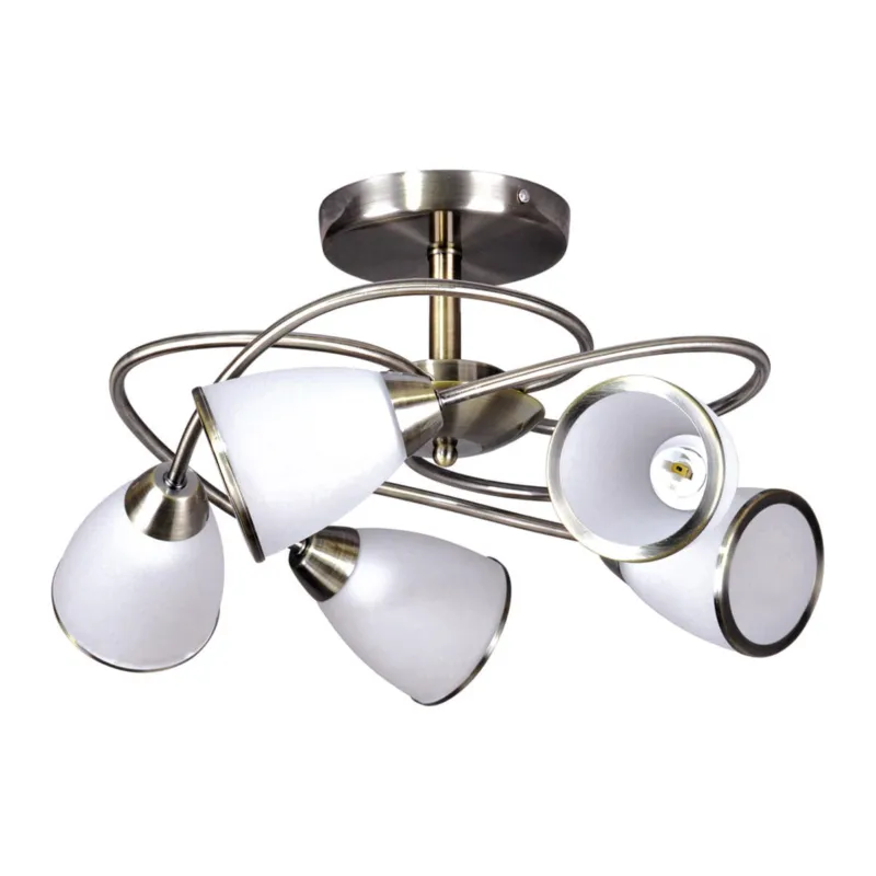 Lampa sufitowa PLATO K-JSL-6059/5 AB Patyna 5 źr., E14, 10W LED - Kaja Niska cena