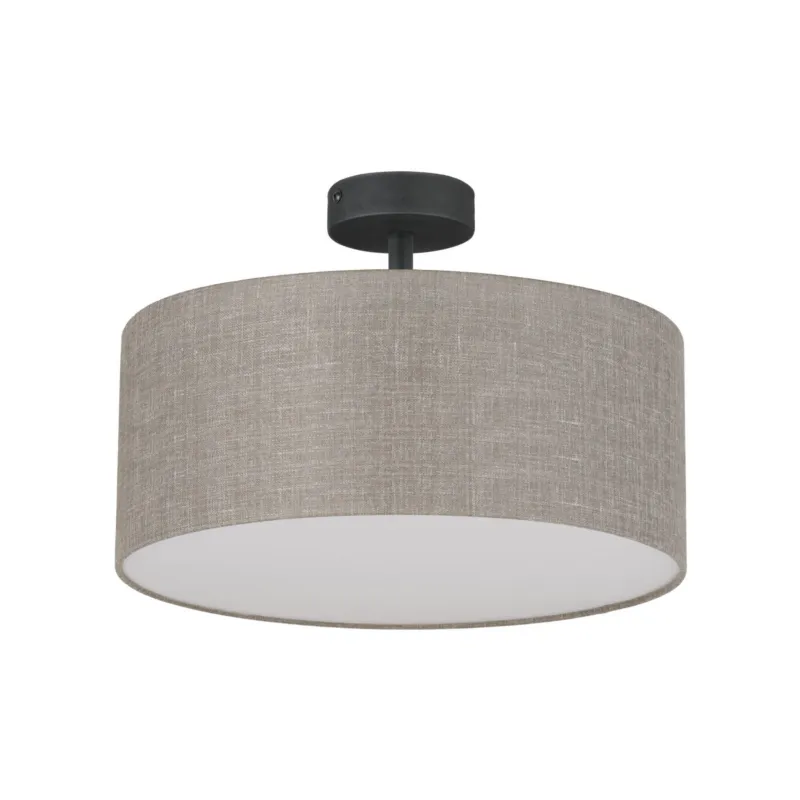 Do wyczerpania zapasów Lampa sufitowa Rondo Linen Czarny 4x E27 - TK Lighting