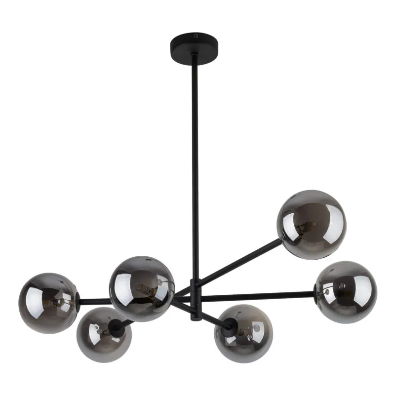 Bezpieczne zakupy Lampa sufitowa Sarius Black / 6x G9 - TK Lighting
