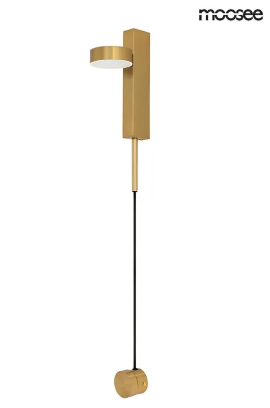 Dostępne od ręki Lampa ścienna CLARID GOLD złota – Moosee