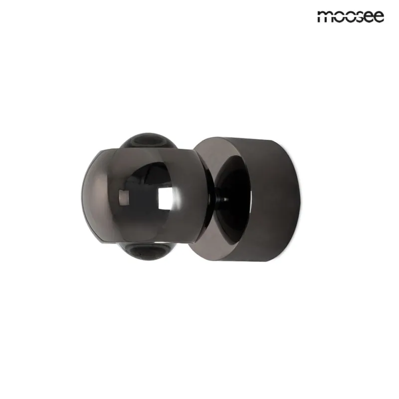 Wyjątkowa oferta Lampa ścienna EOS czarny chrom – Moosee