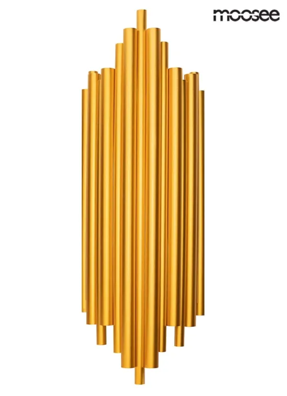 Szybka dostawa Lampa ścienna HARMONIC złota – Moosee