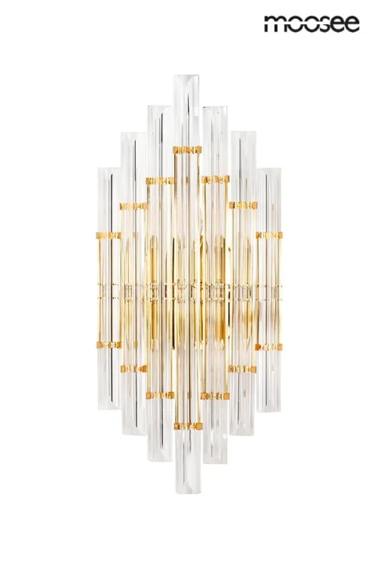 Łatwy zwrot Lampa ścienna PALAZZO złota – Moosee
