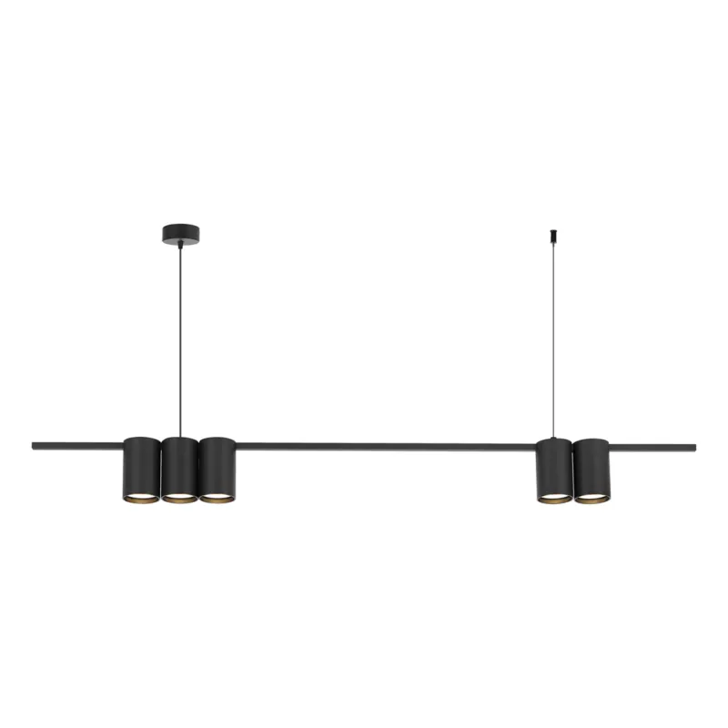 Bezpieczne zakupy Lampa wisząca (listwa) GENESIS BLACK 5xGU10