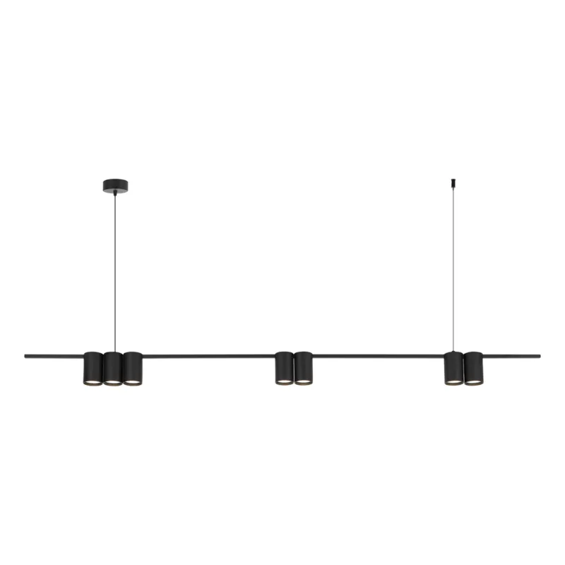 Najlepsza cena Lampa wisząca (listwa) GENESIS BLACK 7xGU10