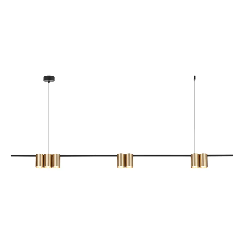 Lampa wisząca (listwa) GENESIS BLACK GOLD 7xGU10 Bestseller