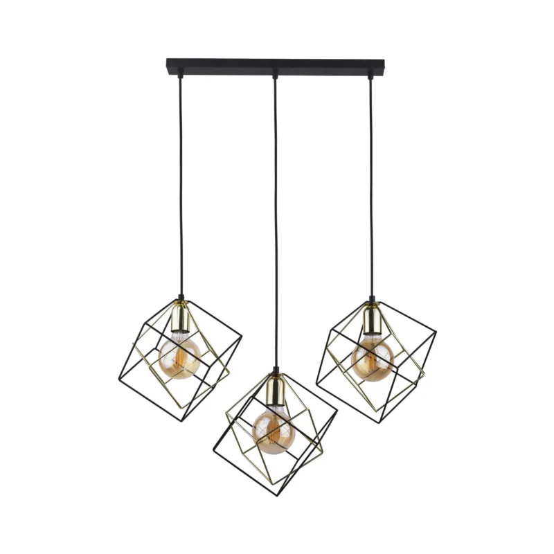 Do wyczerpania zapasów Lampa wisząca Alambre Czarny 3x E27 - TK Lighting