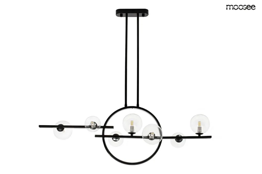 Lampa wisząca ALURE LINE TWIN 90 czarna – Moosee Premium