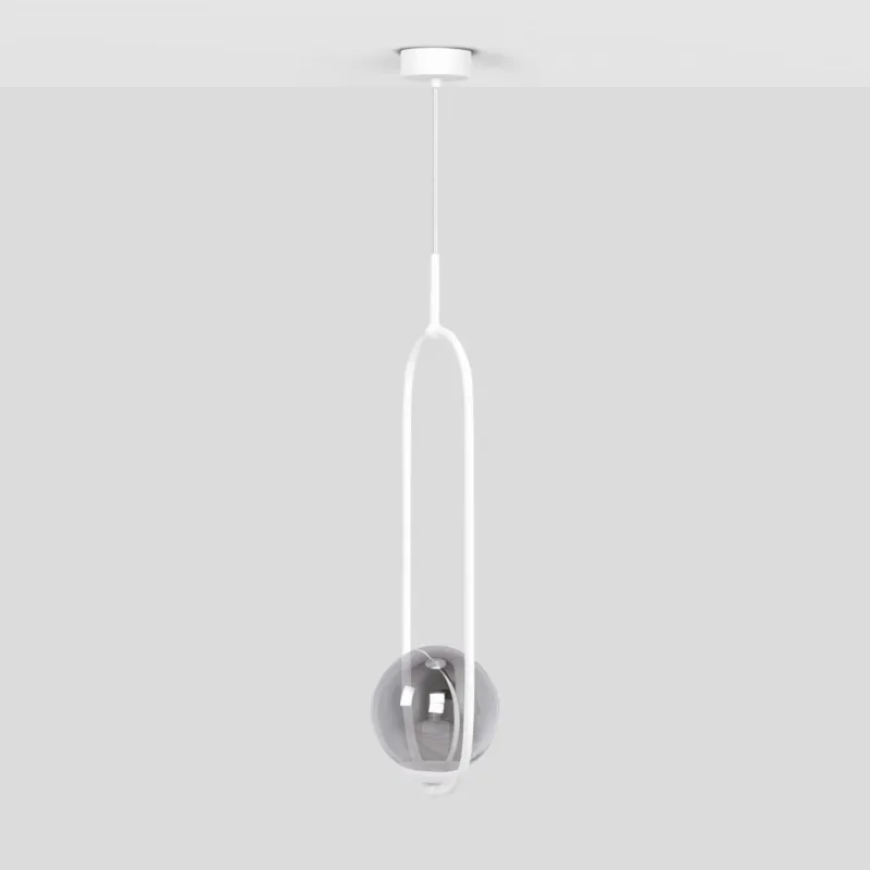 Rabat Lampa wisząca ARLENA K-5302 Biały, grafitowy 1 źr., E14, 10W LED - Kaja