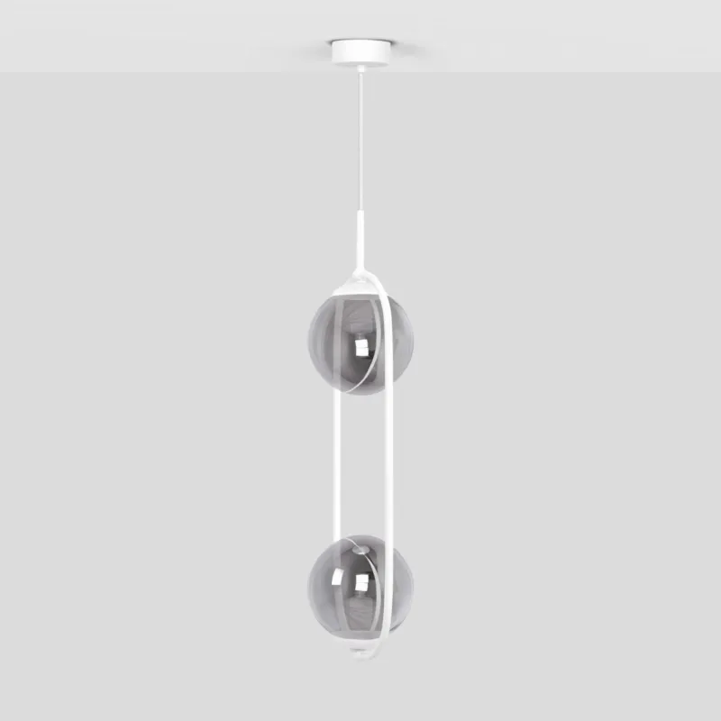Tylko dziś Lampa wisząca ARLENA K-5303 Biały, grafitowy 2 źr., E14, 10W LED - Kaja