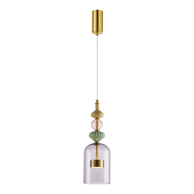 Dostępne od ręki Lampa wisząca ARTE 12W LED śr. 13cm mosiądz