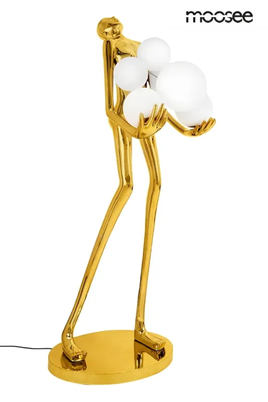 Cena promocyjna Lampa podłogowa HUMAN GOLD PREMIUM – Moosee