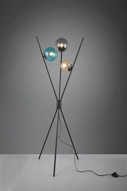 Lampa podłogowa Lance czarny, inny E14 403400317 - Trio Nowość