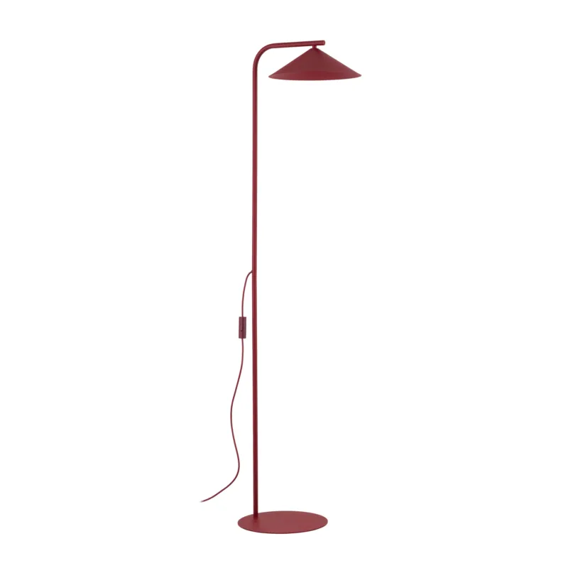 Bezpieczna płatność Lampa podłogowa Lume Burgund Czerwony 1x GX 53 - TK Lighting