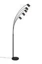 Bezpieczne zakupy Lampa podłogowa Marley czarny GU10 412400532 - Trio