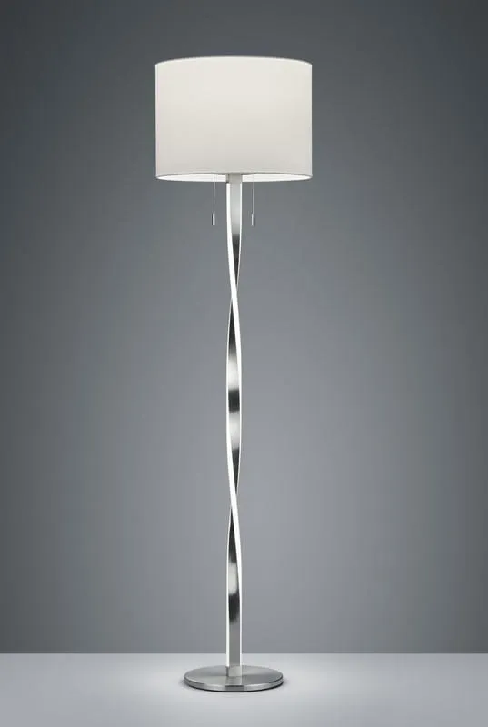 Tylko dziś Lampa podłogowa Nandor srebrny i odcienie srebra LED zintegrowany + E27 475310307 - Trio