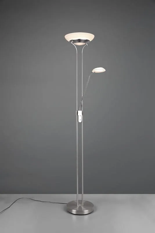 Hit cenowy Lampa podłogowa Orson srebrny i odcienie srebra, biały LED zintegrowany R40073507 - RL