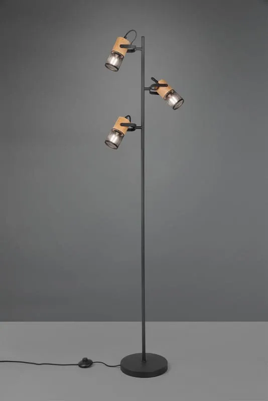Ostatnia szansa Lampa podłogowa Tosh czarny E14 404300332 - Trio